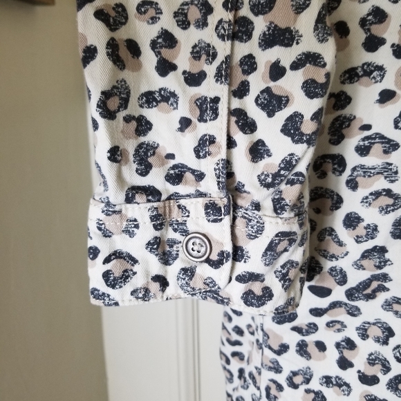 CASLON cream black animal print jacket - Picture 8 of 10